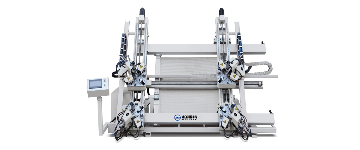 Aluminum door and window CNC four head corner assembly machine LZJ4-CNC-3000
